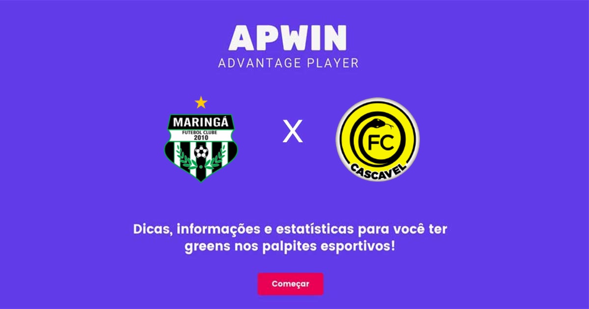 Maringá x Cascavel FC: Estatísticas - 08/07/2023 | APWin