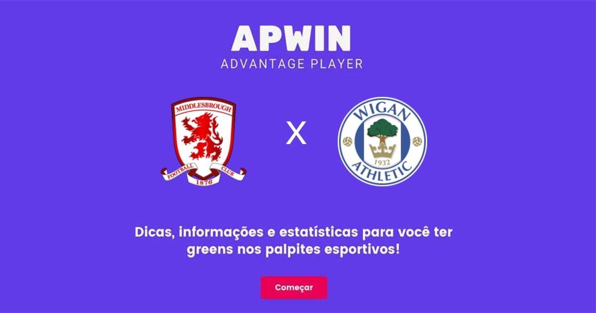 Middlesbrough x Wigan Athletic Estat&iacute;sticas | 26/12/2022 | APWin