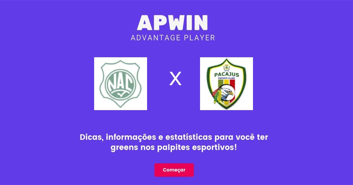 Nacional de Patos x Pacajus Estat&iacute;sticas | 14/06/2023 | APWin