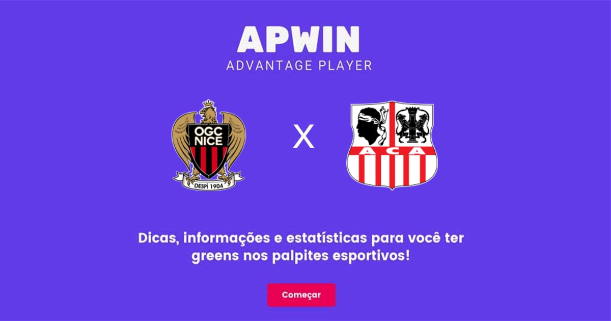 Nice x Ajaccio Estat&iacute;sticas | 10/02/2023 | APWin