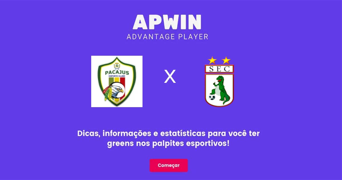 Pacajus x Sousa: Estat&iacute;sticas - 15/07/2023 | APWin