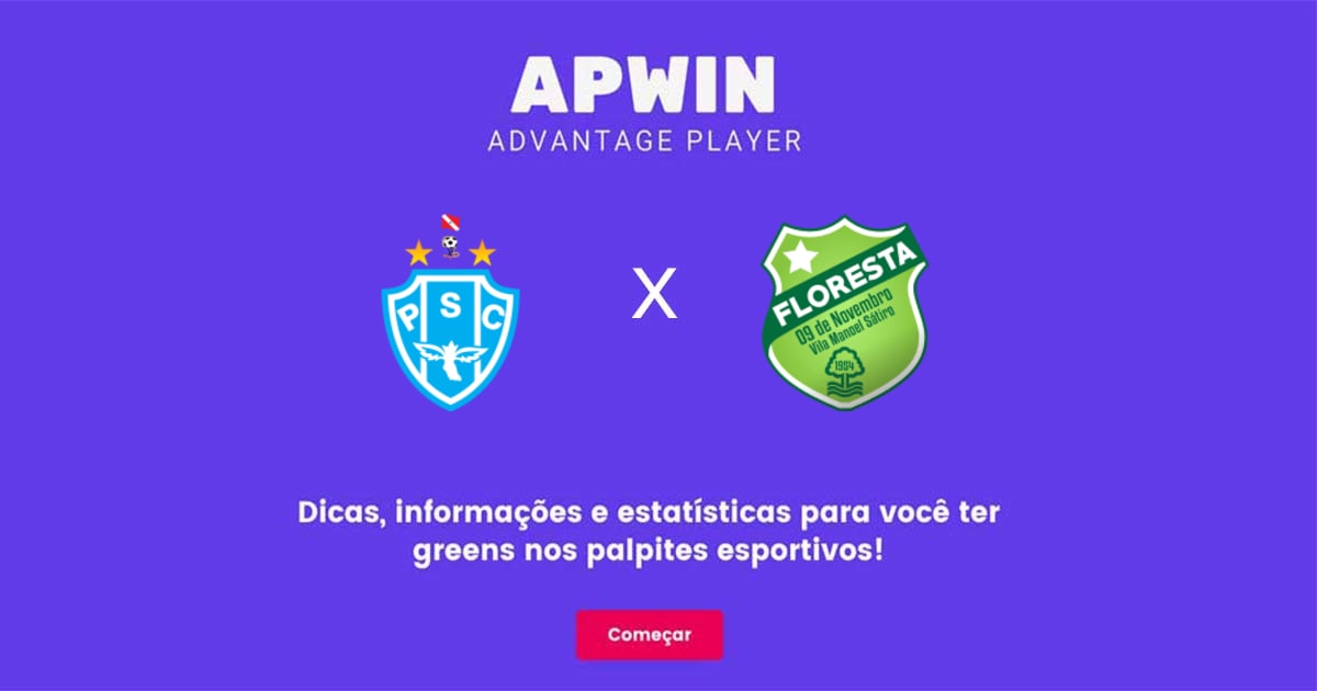 Paysandu x Floresta Estat&iacute;sticas | 18/06/2023 | APWin