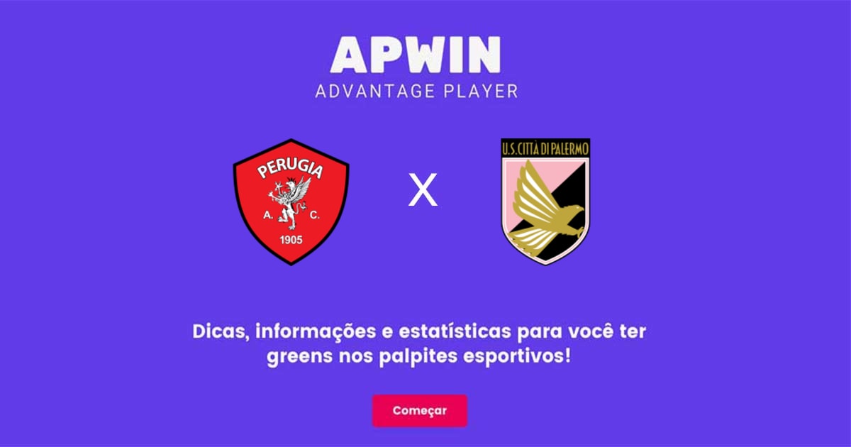 Perugia x Palermo Estat&iacute;sticas | 14/01/2023 | APWin