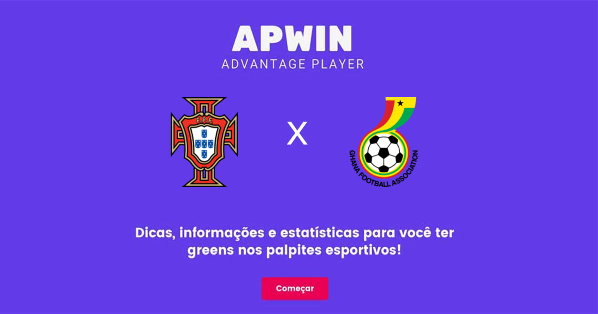 Portugal x Ghana Estat&iacute;sticas | 24/11/2022 | APWin