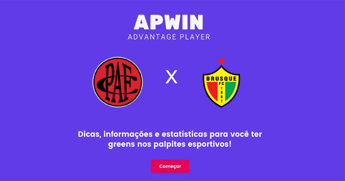 Pouso Alegre x Brusque Estat&iacute;sticas | 06/05/2023 | APWin