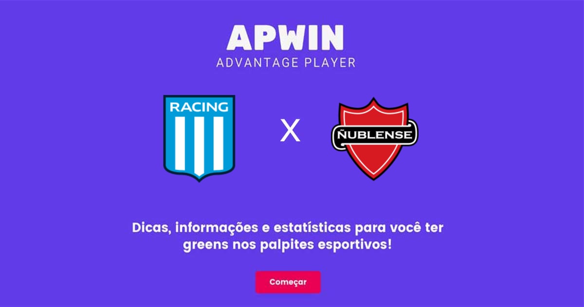 Racing Club x &Ntilde;ublense Estat&iacute;sticas | 28/06/2023 | APWin