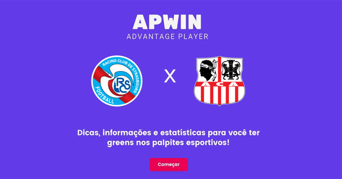 Strasbourg x Ajaccio Estat&iacute;sticas | 16/04/2023 | APWin