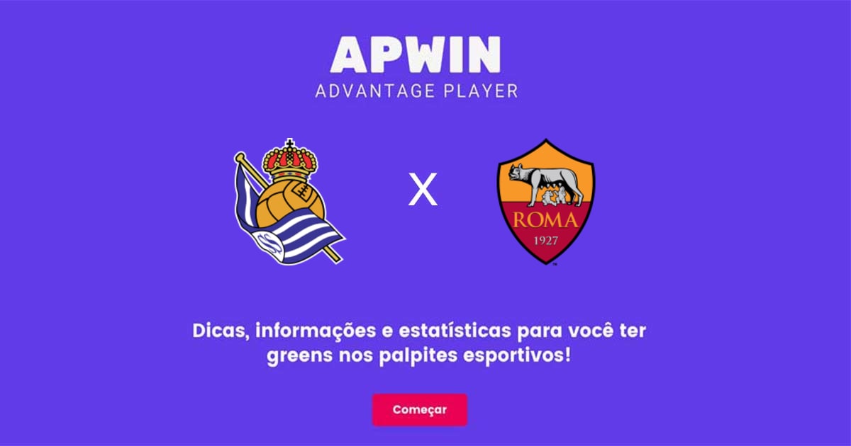 Real Sociedad x Roma Estat&iacute;sticas | 16/03/2023 | APWin