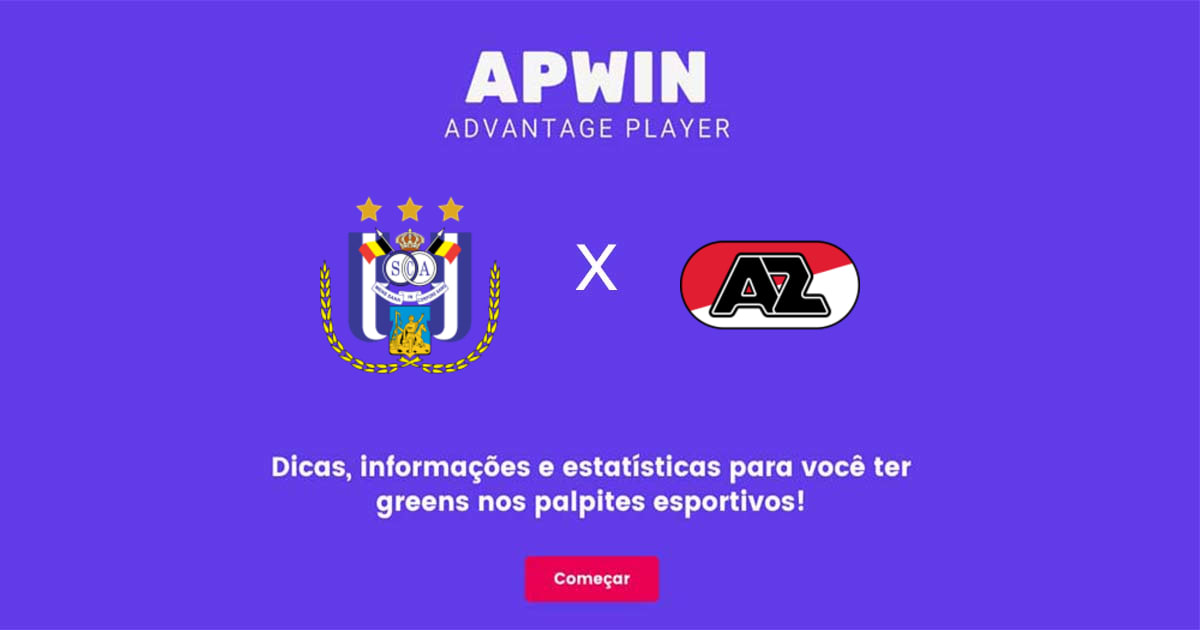 RSC Anderlecht x AZ Estat&iacute;sticas | 13/04/2023 | APWin