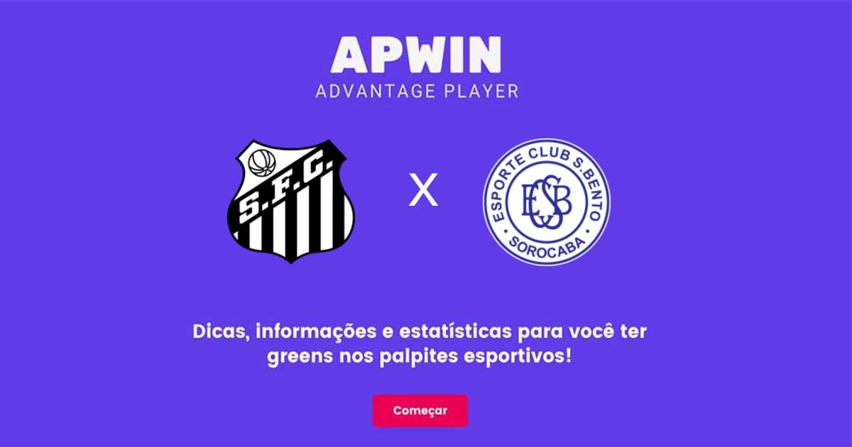 Santos x S&atilde;o Bento Estat&iacute;sticas | 08/02/2023 | APWin