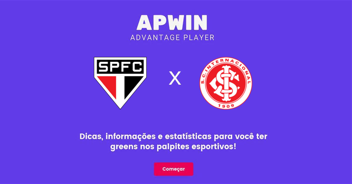 São Paulo x Internacional Estatísticas | 08/11/2022 | APWin