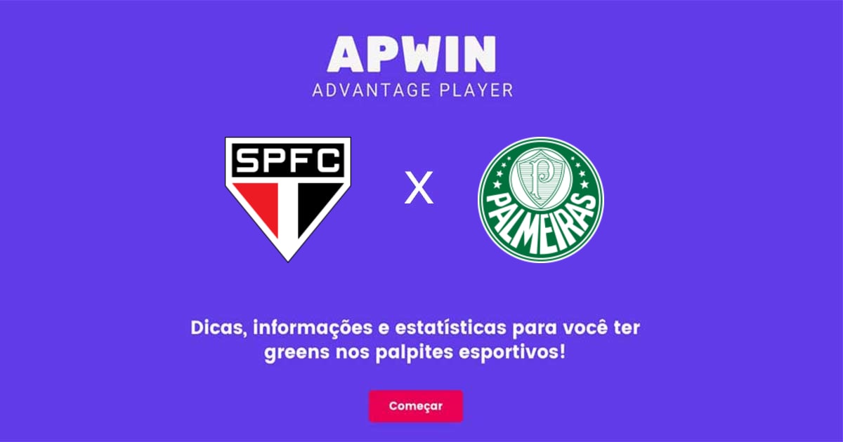 São Paulo x Palmeiras Estatísticas | 05/07/2023 | APWin