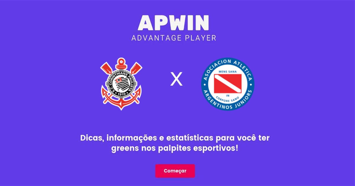 Corinthians x Argentinos Juniors: onde assistir e apostar online