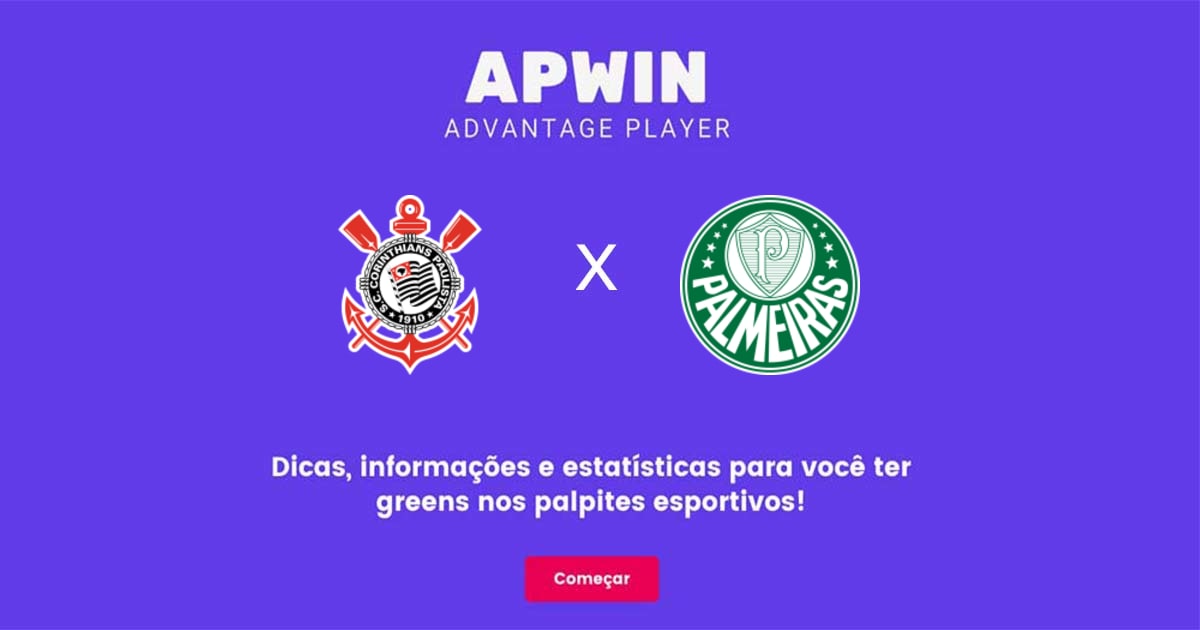 Corinthians x Palmeiras Estatísticas | 16/02/2023 | APWin