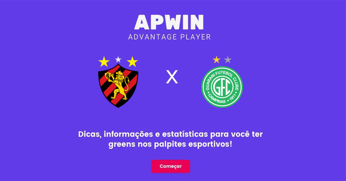 Sport Recife x Guarani Estatísticas | 07/05/2023 | APWin