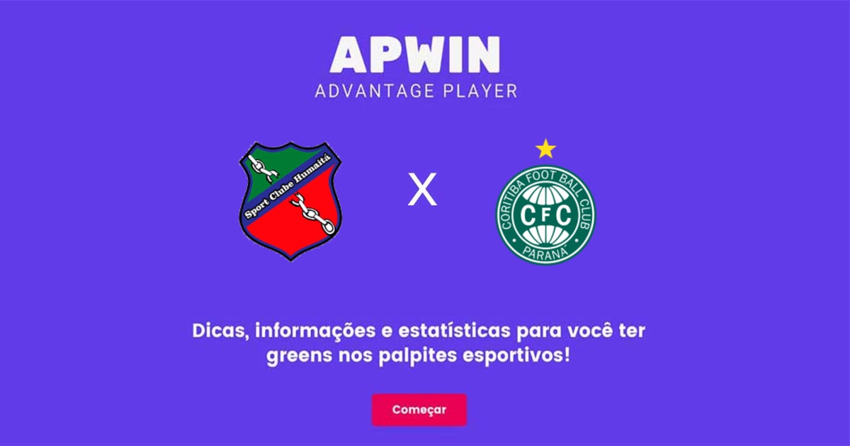 Humait&aacute; x Coritiba Estat&iacute;sticas | 23/02/2023 | APWin