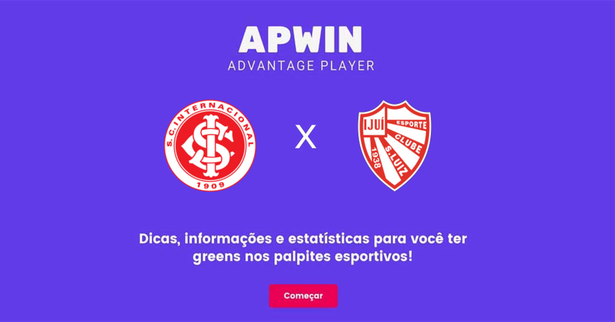 Internacional x São Luiz Estatísticas | 28/01/2023 | APWin