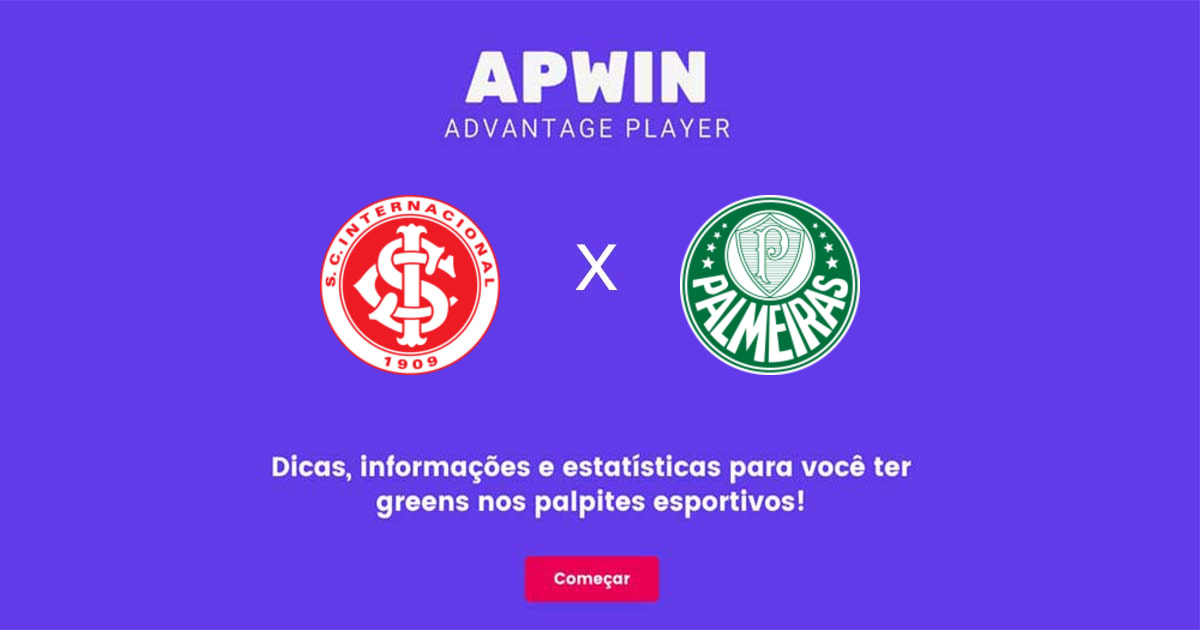 Internacional x Palmeiras: Estatísticas - 16/07/2023 | APWin