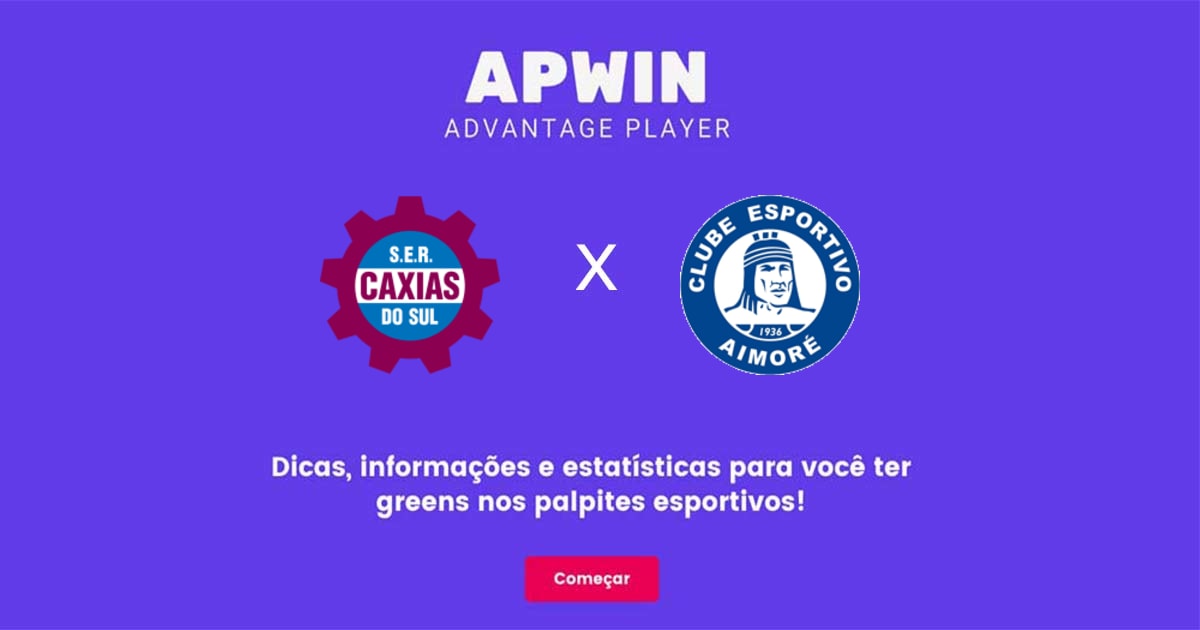 Caxias x Aimor&eacute;: Estat&iacute;sticas - 08/07/2023 | APWin