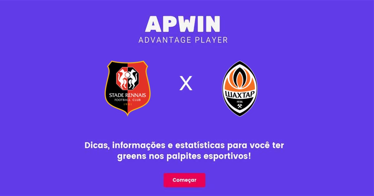 Rennes x Shakhtar Donetsk Estat&iacute;sticas | 23/02/2023 | APWin