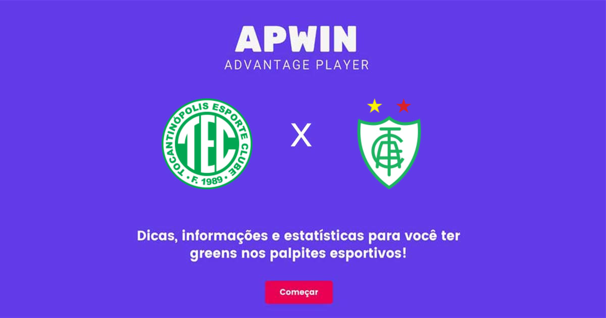 Tocantin&oacute;polis x Am&eacute;rica Mineiro Estat&iacute;sticas | 28/02/2023 | APWin