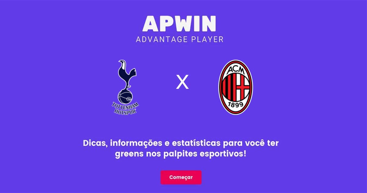 Tottenham Hotspur x AC Milan Estat&iacute;sticas | 08/03/2023 | APWin