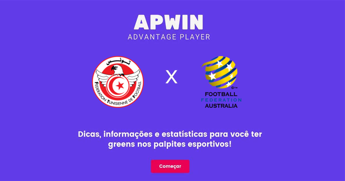 Tun&iacute;sia x Austr&aacute;lia Estat&iacute;sticas | 26/11/2022 | APWin