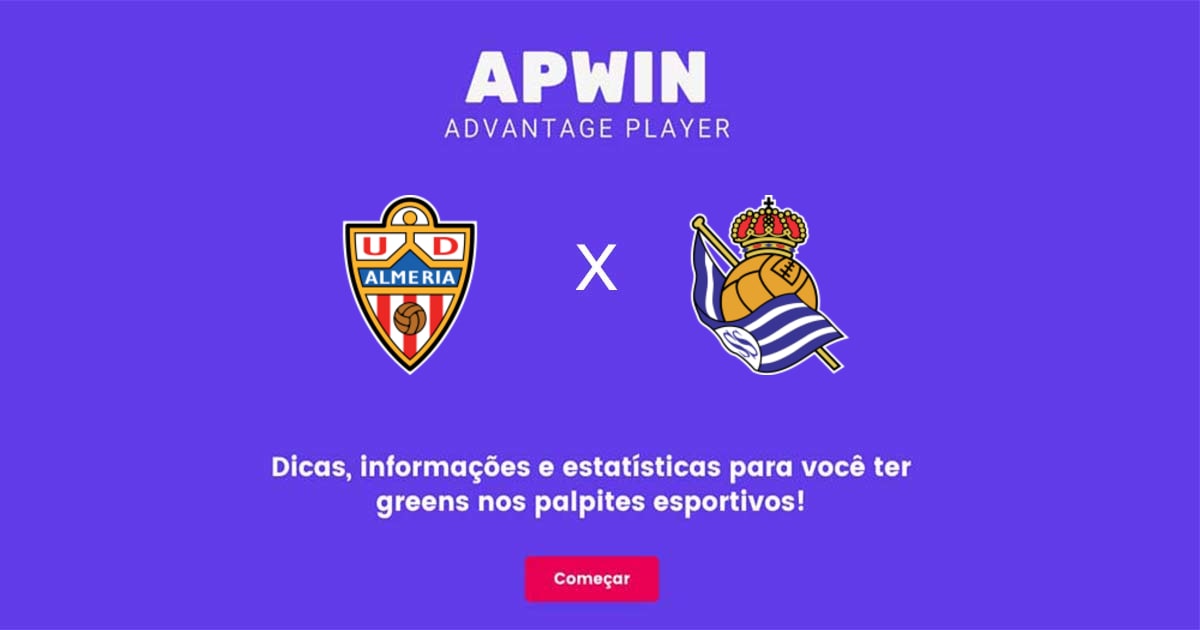Almería x Real Sociedad Estatísticas | 08/01/2023 | APWin