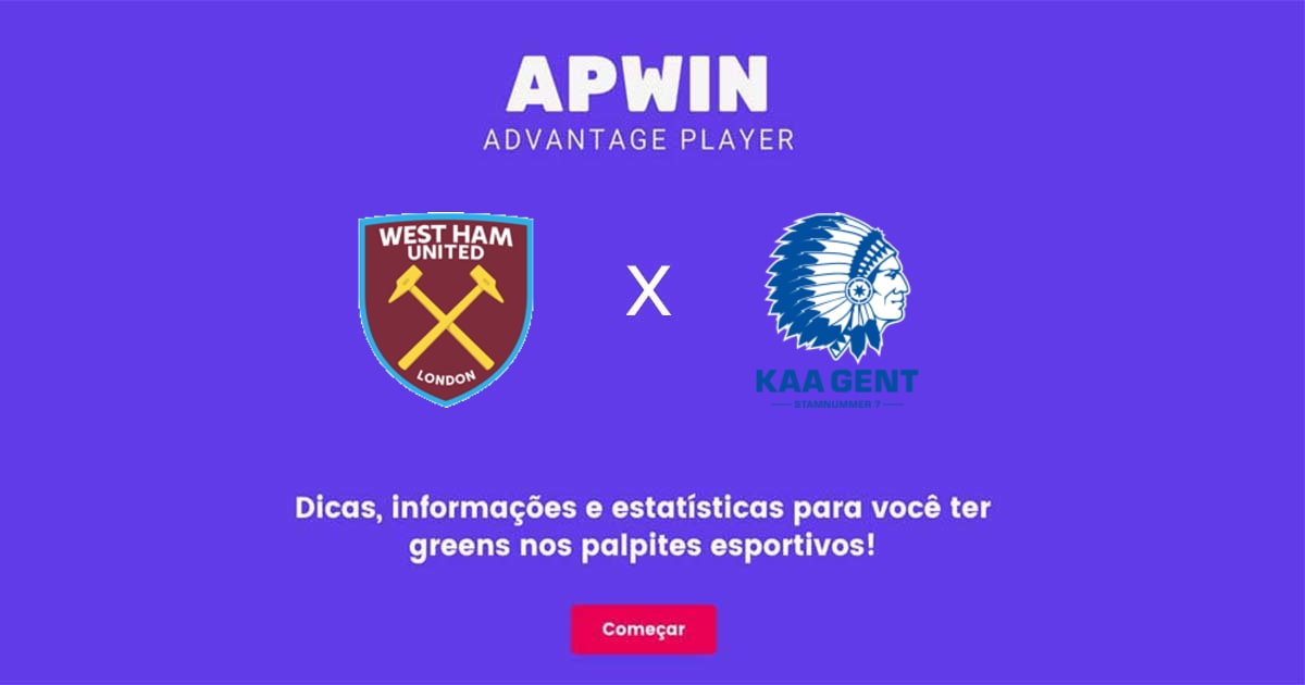 West Ham United x KAA Gent Estat&iacute;sticas | 20/04/2023 | APWin