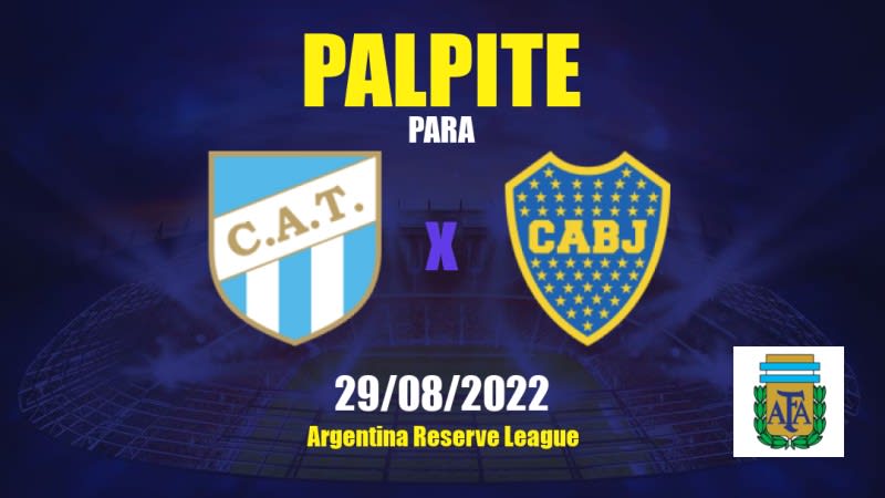 Atlético Tucumán Res. x Boca Juniors Res.: 29/08/2022 - Argentina Reserve League | APWin