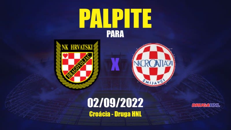 Palpite Hrvatski Dragovoljac x Croatia Zmijavci: 12/05/2023 - 2ª Divisão da Croácia