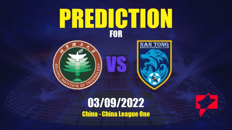 BIT vs Nantong Zhiyun Betting Tips: 03/09/2022 - Matchday 18 - China China League One