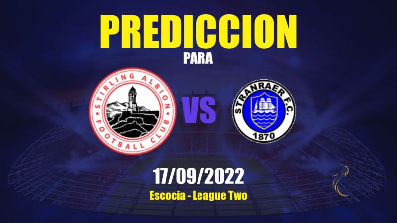 Predicciones Stirling Albion vs Stranraer: 28/01/2023 - Escocia League Two