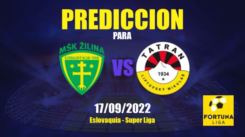 Predicciones para Žilina vs Liptovský Mikuláš: 17/09/2022 - Eslovaquia Super Liga