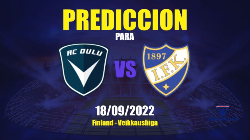 Predicciones para Oulu vs HIFK: 18/09/2022 - Finlandia Veikkausliiga