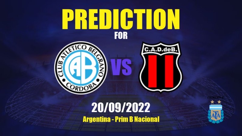 Belgrano vs Defensores de Belgrano Betting Tips: 20/09/2022 - Matchday 34 - Argentina Prim B Nacional