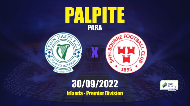 Palpite Finn Harps x Shelbourne: 30/09/2022 - Irlanda Premier Division