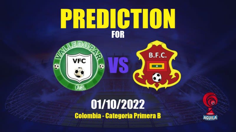 Valledupar vs Barranquilla Betting Tips: 01/10/2022 - Matchday 15 - Colombia Categoria Primera B