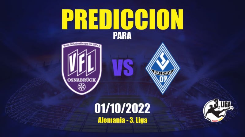 Predicciones para Osnabrück vs Waldhof Mannheim: 01/10/2022 - Alemania 3. Liga