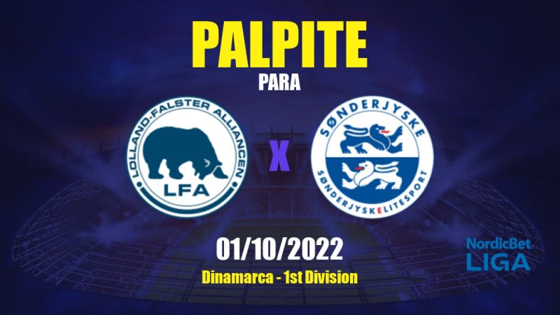 Palpite Nykøbing x SønderjyskE: 01/10/2022 - Dinamarca 1st Division