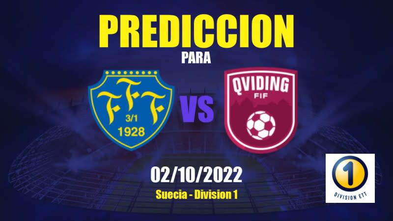 Predicciones para Falkenberg vs Qviding FIF: 02/10/2022 - Suecia Division 1