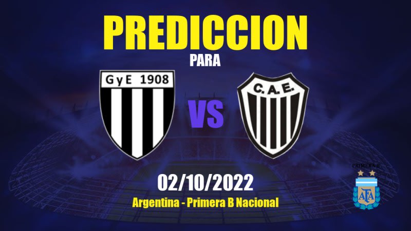 Predicciones para Gimnasia Mendoza vs Estudiantes Caseros: 02/10/2022 - Argentina Primera B Nacional