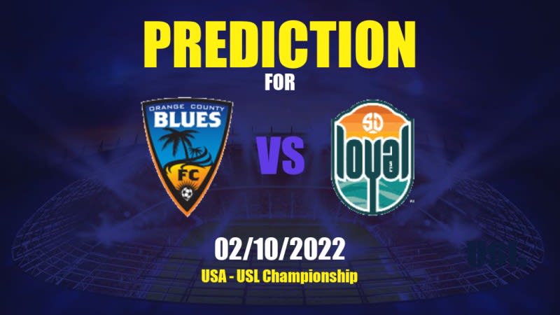 Orange County SC vs San Diego Loyal Betting Tips: 02/10/2022 - Matchday 32 - USA USL Championship