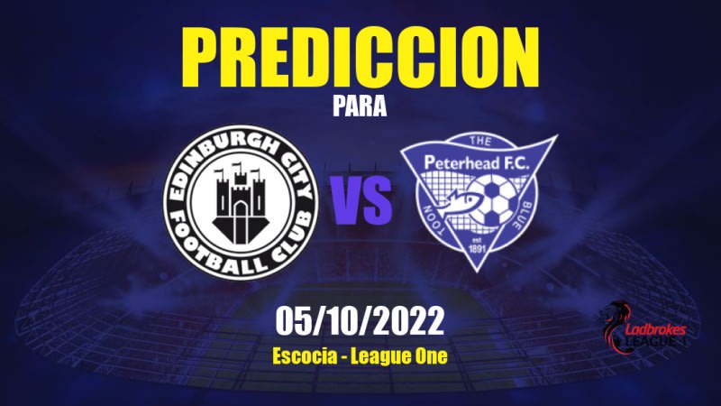 Predicciones para Edinburgh City vs Peterhead: 05/10/2022 - Escocia League One