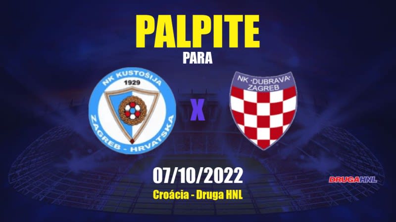 Palpite Kustošija x Dubrava Zagreb: 03/06/2023 - 2ª Divisão da Croácia