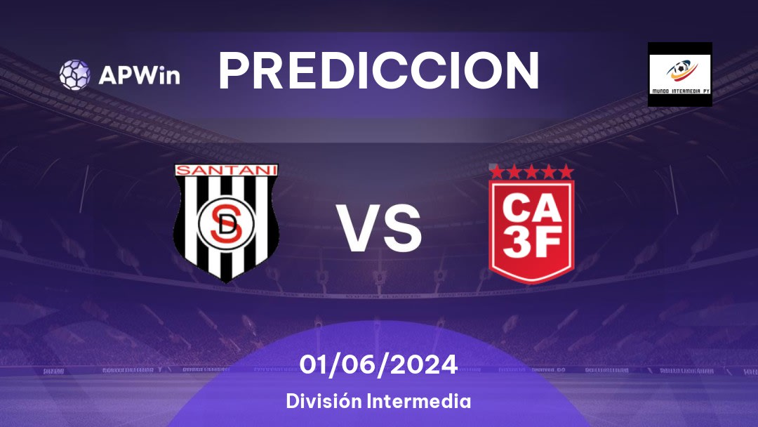 Predicciones para Deportivo Santaní vs 3 de Febrero: 07/10/2022 - Paraguay División Intermedia