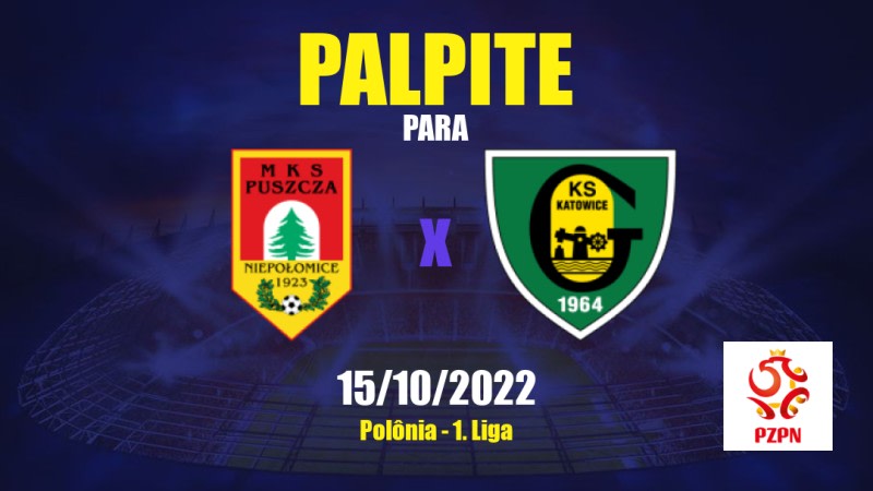 Palpite Puszcza Niepołomice x GKS Katowice: 15/10/2022 - Polônia 1. Liga