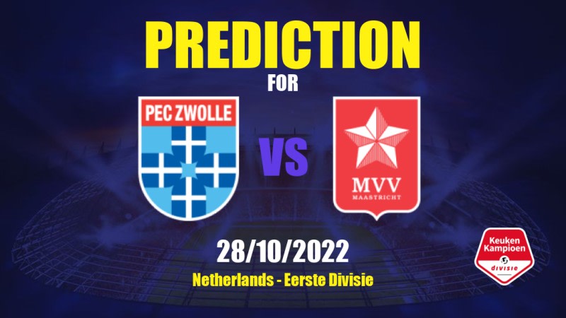 PEC Zwolle vs MVV Betting Tips: 28/10/2022 - Matchday 13 - Netherlands Eerste Divisie