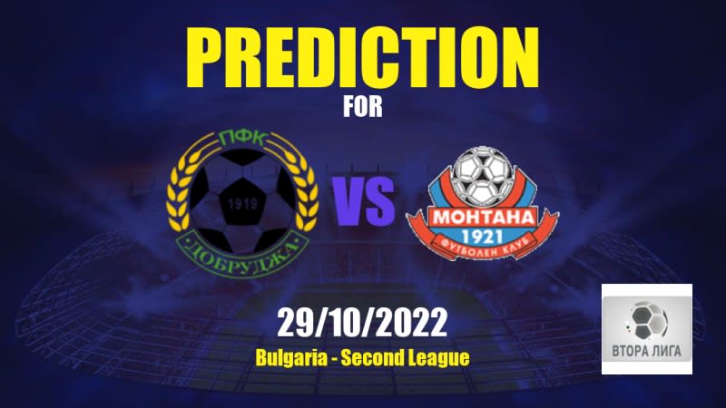 Dobrudzha 1919 vs Montana Betting Tips: 29/10/2022 - Matchday 15 - Bulgaria Second League