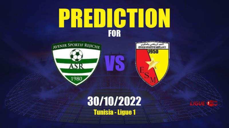 Rejiche vs Métlaoui Betting Tips: 30/10/2022 - Matchday 4 - Tunisia Ligue 1